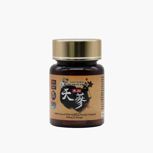 천삼 Wild Ginseng Powder Capsules 500mg x 30caps